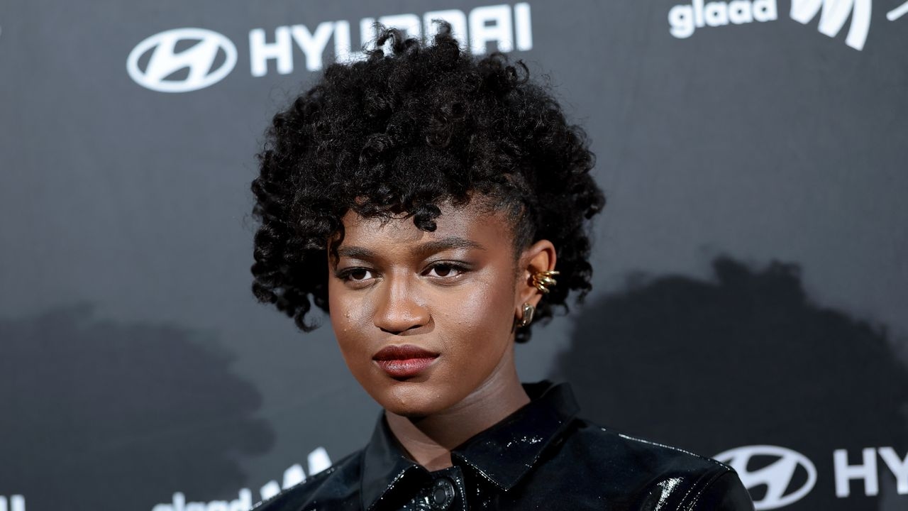 Zaya Wade Leans Into the Classic Skirt and Jacket Set at GLAAD Awards