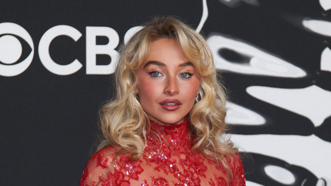 Sabrina Carpenter Rocked a Peekaboo Striped Bra While Out in New York City — See Photos