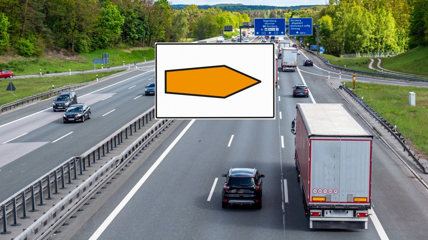 Teste de carteira de motorista: Você sabe o que significa esta seta na rodovia?