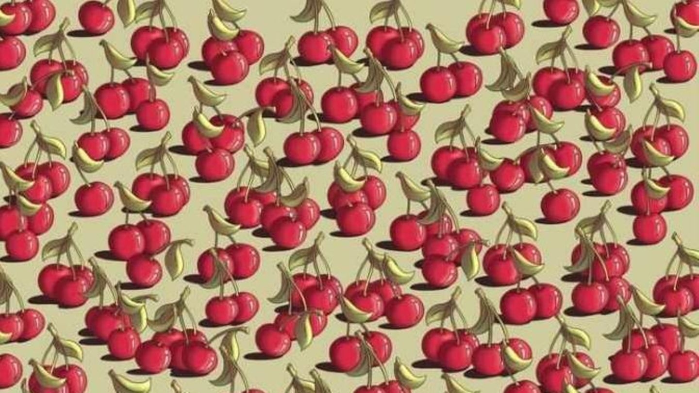Gizli resim: Kirazların arasında domatesi sadece %5 bulabiliyor – siz de bulabilir misiniz?