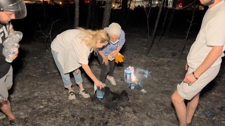 İbrahim Tatlıses' ex-wife Ayşegül Yıldız was seen in the firefighting area!