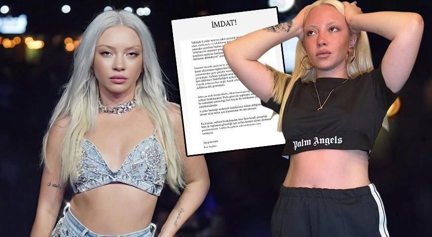 A famosa cantora Ece Seçkin pediu ajuda dizendo "Socorro!". Mensagens dizendo "Eu vou te matar".