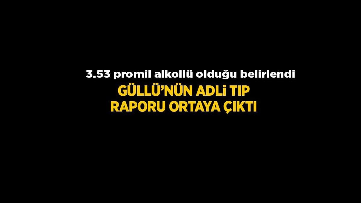 Ultime notizie: pubblicato il rapporto della medicina legale! Il cantante Güllü è risultato avere un tasso alcolemico del 3,53 per mille