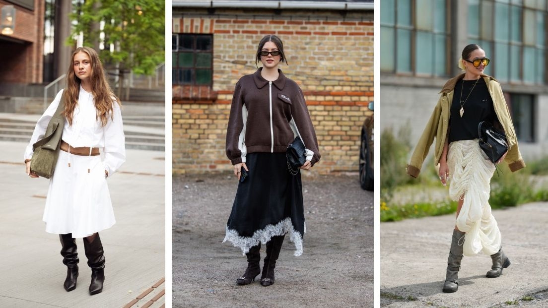 Spódnica midi i buty: jak stylizować jesienny trend w 2025 roku