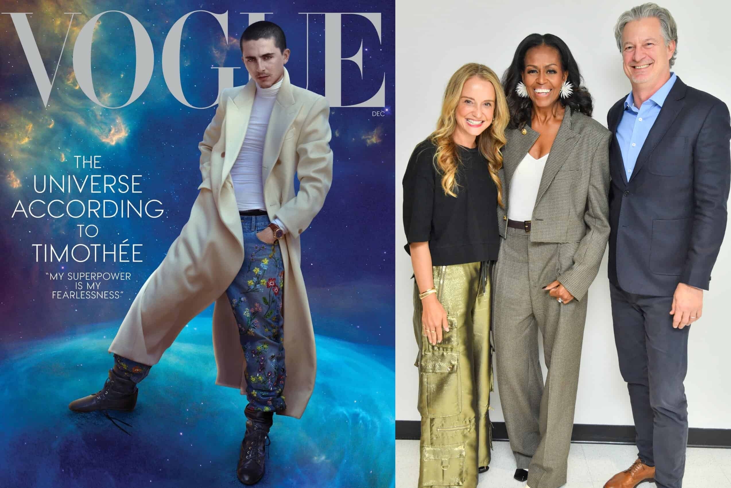 A capa de Chalamet para a Vogue recebe críticas mistas, o futuro de Marc Jacobs após a LVMH, e mais! A estreia de Michelle Obama na Chanel!