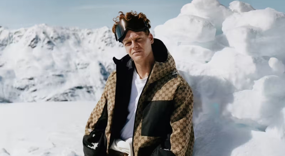 GUCCI ve Jannik Sinner, tarihin ilk kayak koleksiyonunu sunuyor