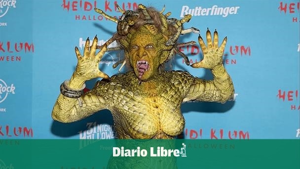 Heidi Klum y su disfraz de medusa en Halloween